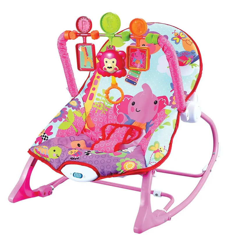 Cadeira de Descanso Musical FunTime New Maxi Baby Rosa