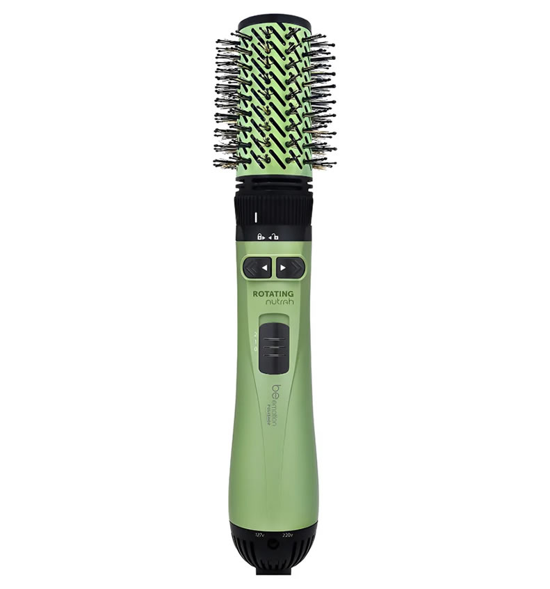 Escova Rotating Secadora Nutrah Be Emotion Verde Polishop