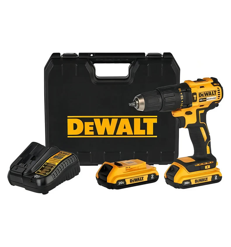Parafusadeira e Furadeira de Impacto 13mm 20V DEWALT DCD7781D2 Com 2 Baterias, Carregador e Maleta