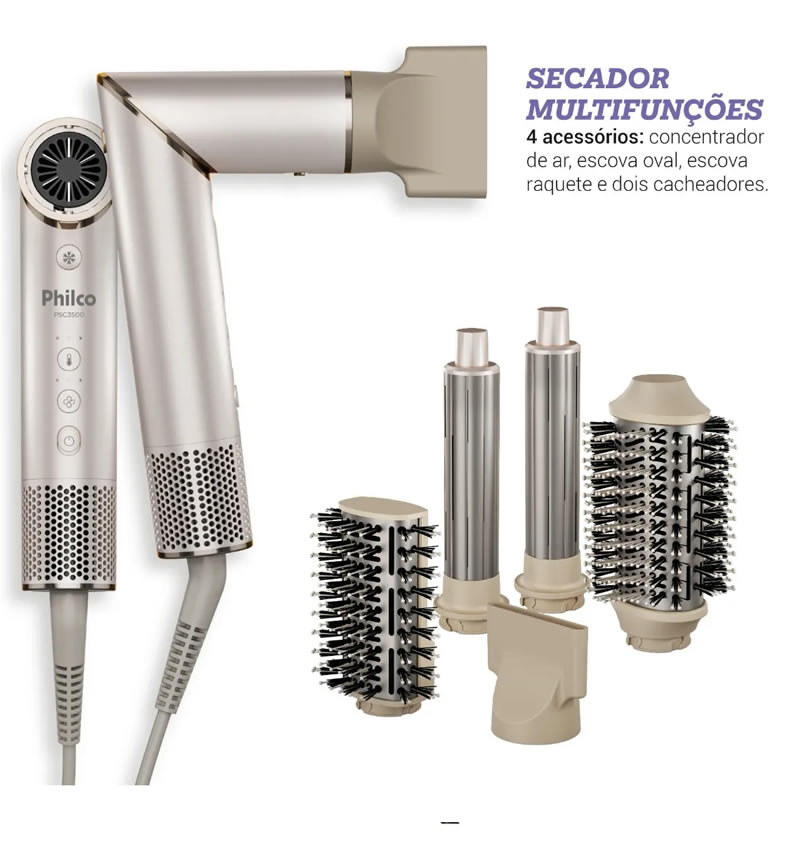 Secador Philco PSC3500 4 em 1