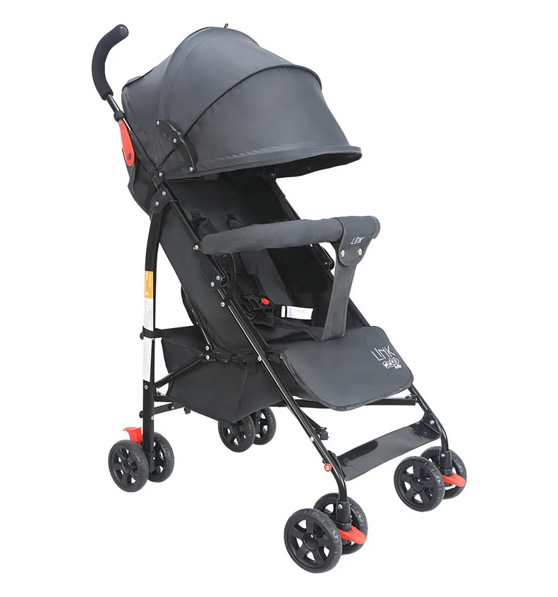 Carrinho de Bebê Guarda-Chuva Maxi Baby LINK Preto