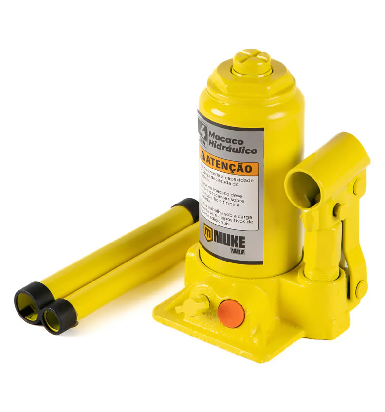 Macaco Hidráulico Tipo Garrafa 4 Toneladas Muke Tools